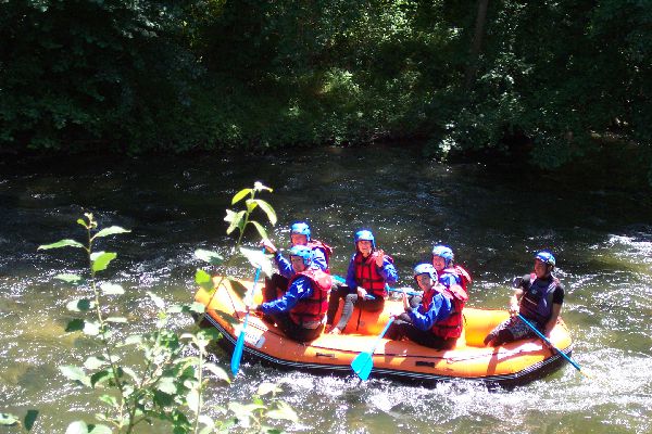 Rafting on the river Aude